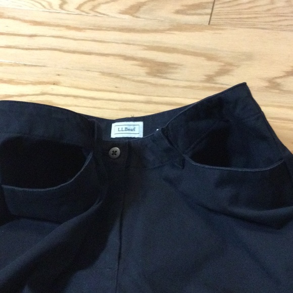 14T L.L. Bean black cotton stretch pants - Picture 8 of 15
